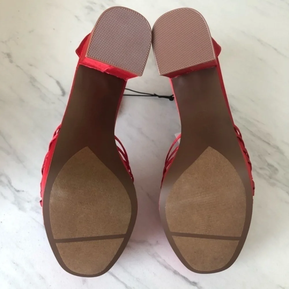 Who What Wear Platforms Red Ella High Heel Shoes